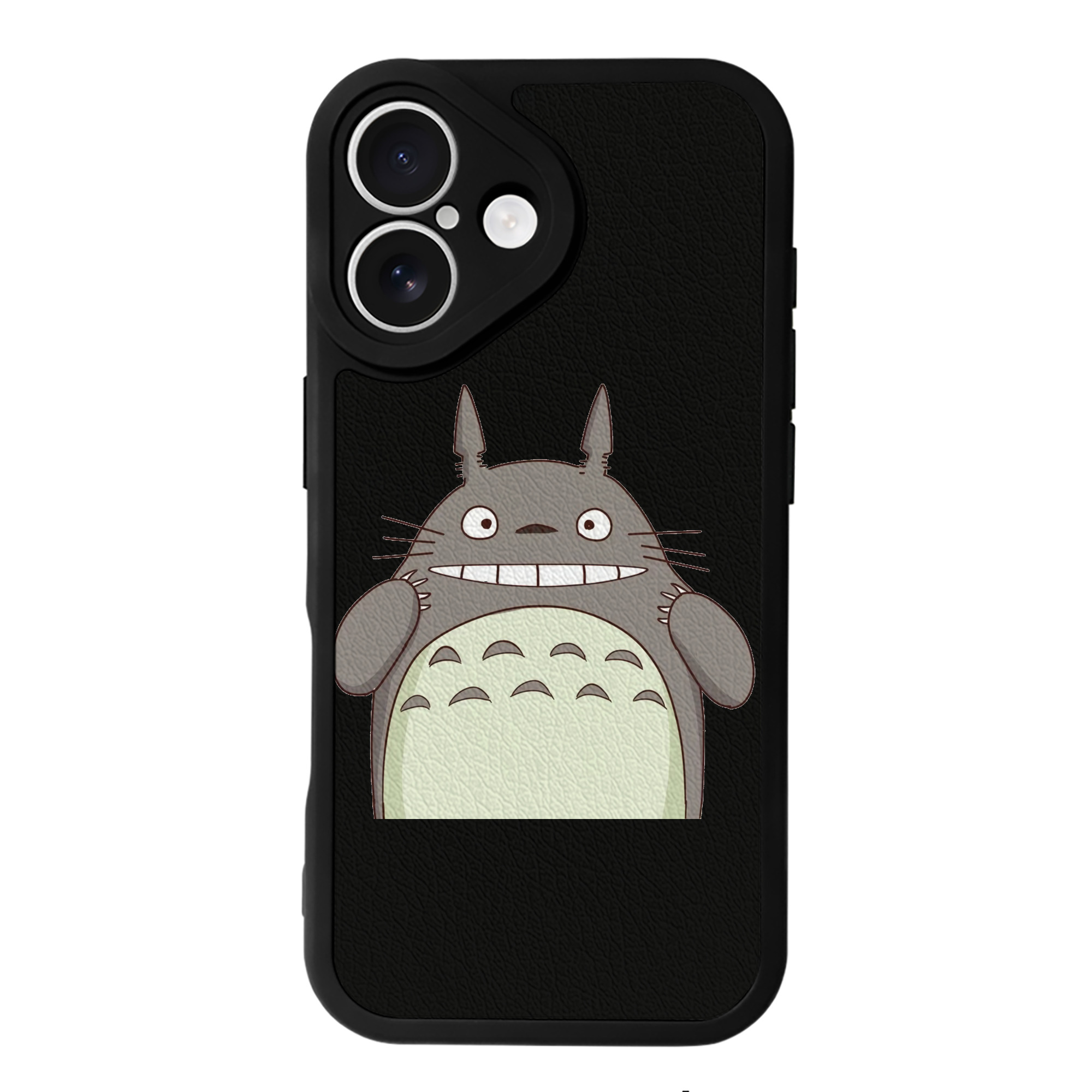 （画像用） となりのトトロ 草壁メイ 草壁サツキ My Neighbor Totoro Satsuki Kusakabe Mei Kusakabe 【iPhone 16シリーズ対応】シリコンスマホケース（レザー調） 材質：シリコン